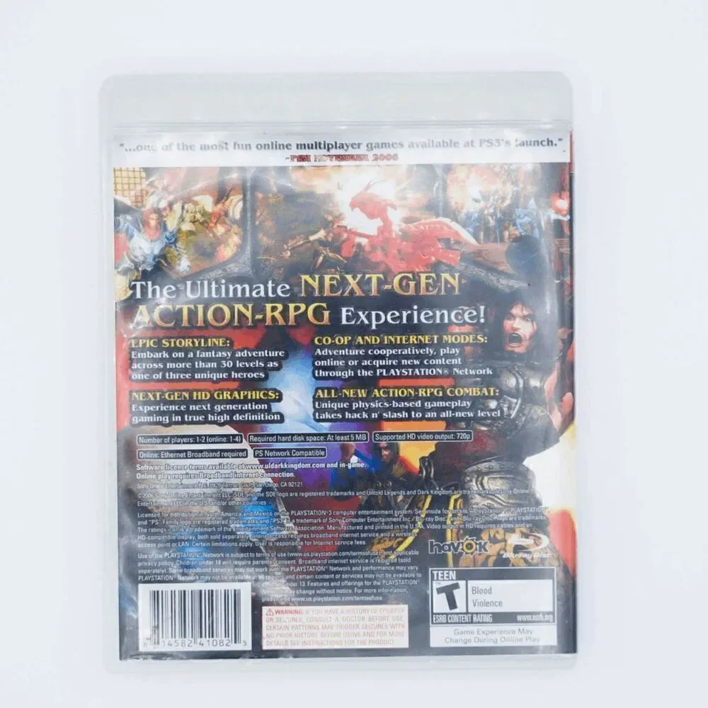 PS3 Untold Legends: Dark Kingdom (Tested)